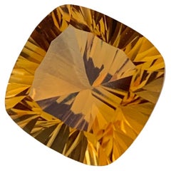 14.90 Carat Natural Loose Citrine Square Shape Gem For Necklace Jewellery 