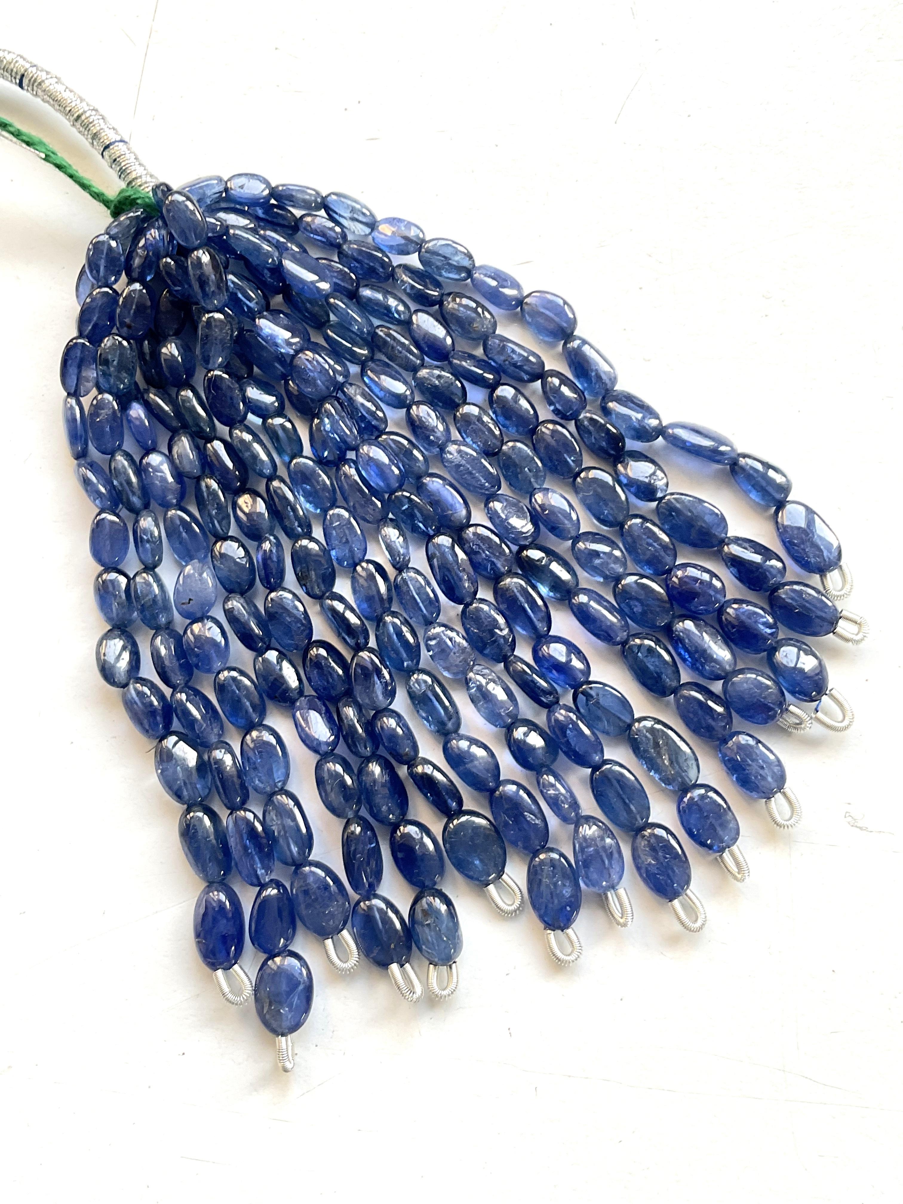 Women's or Men's 149.00 Carats Burmese No-Heat Blue Sapphire Tumbled Tassel Natural Gemstone For Sale