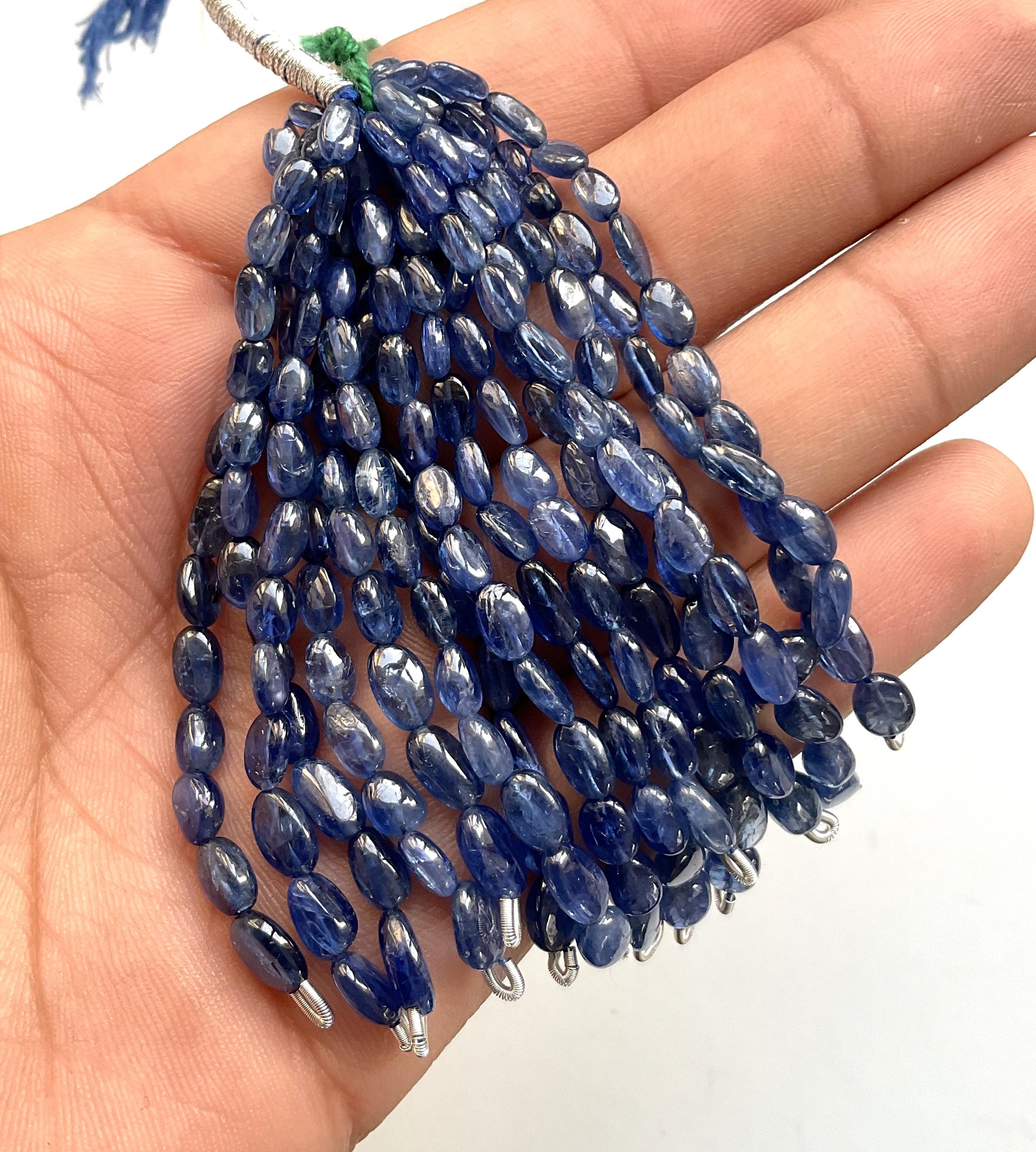 149.00 Carats Burmese No-Heat Blue Sapphire Tumbled Tassel Natural Gemstone For Sale 2