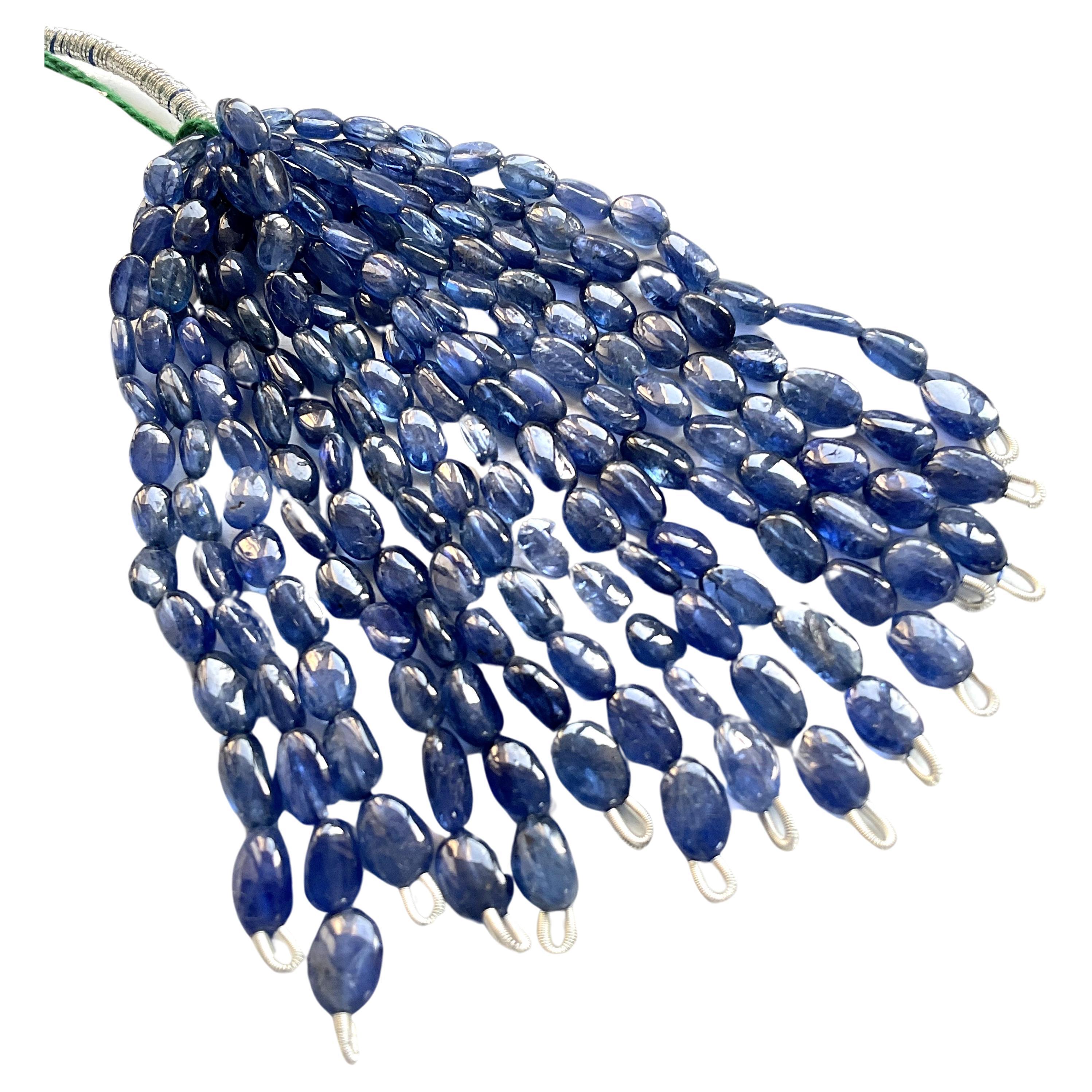 149.00 Carats Burmese No-Heat Blue Sapphire Tumbled Tassel Natural Gemstone For Sale