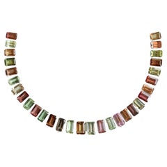 149.17 Carats Multi Tourmaline Top Quality Octa Layout for jewelry natural gem