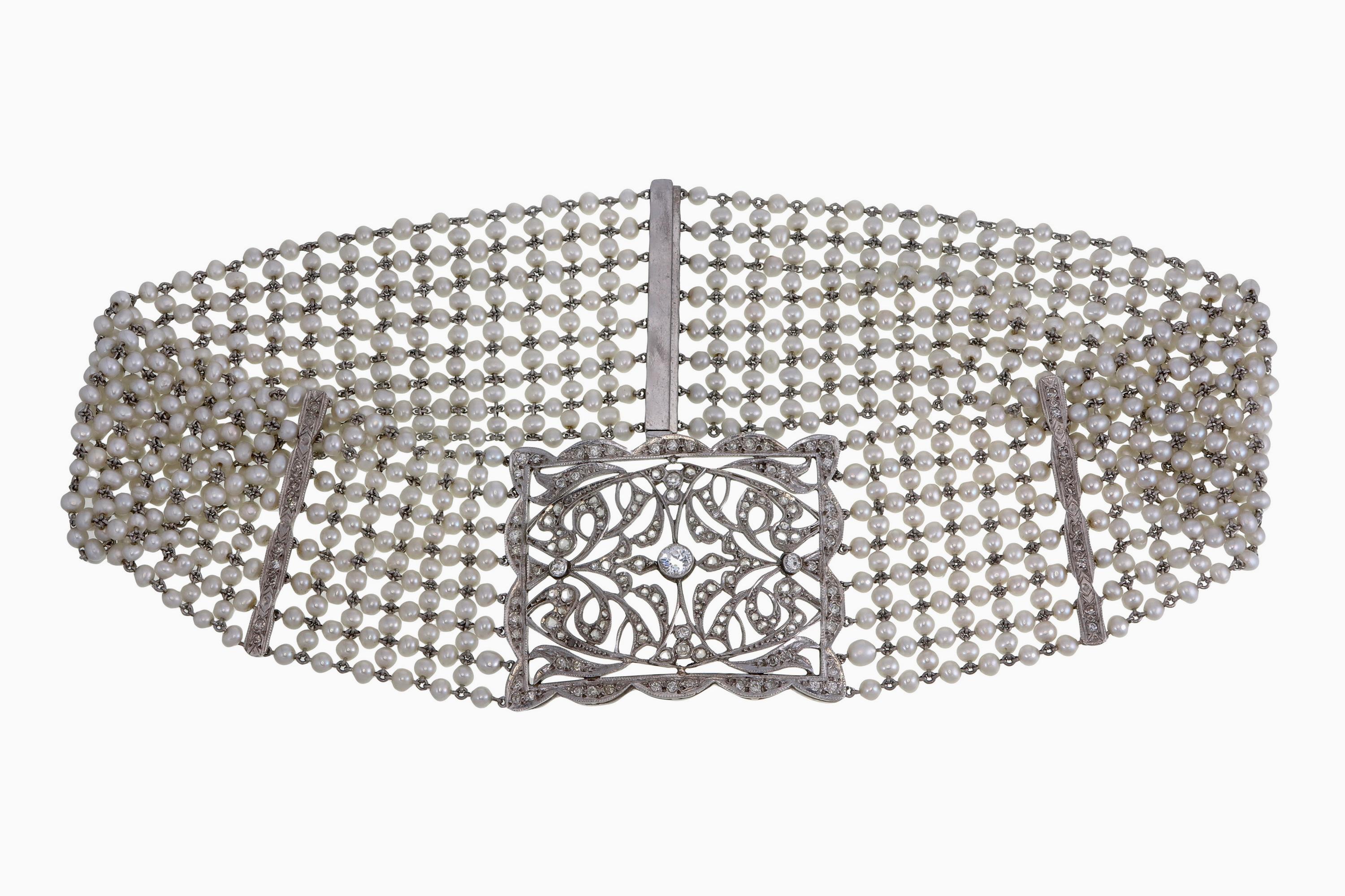 14,93 Karat Diamantarmband aus 18 Karat Weißgold (Moderne) im Angebot