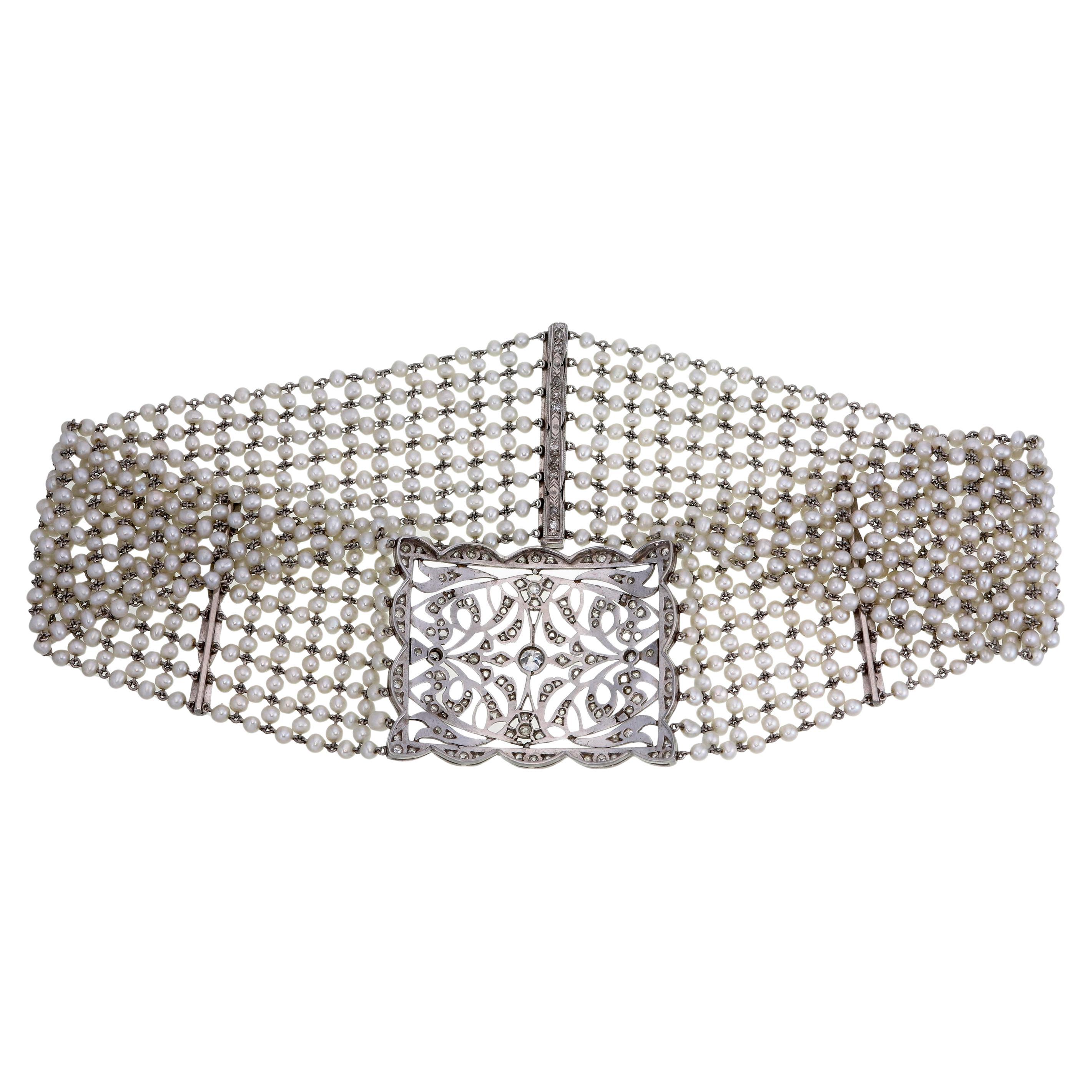 14,93 Karat Diamantarmband aus 18 Karat Weißgold im Angebot