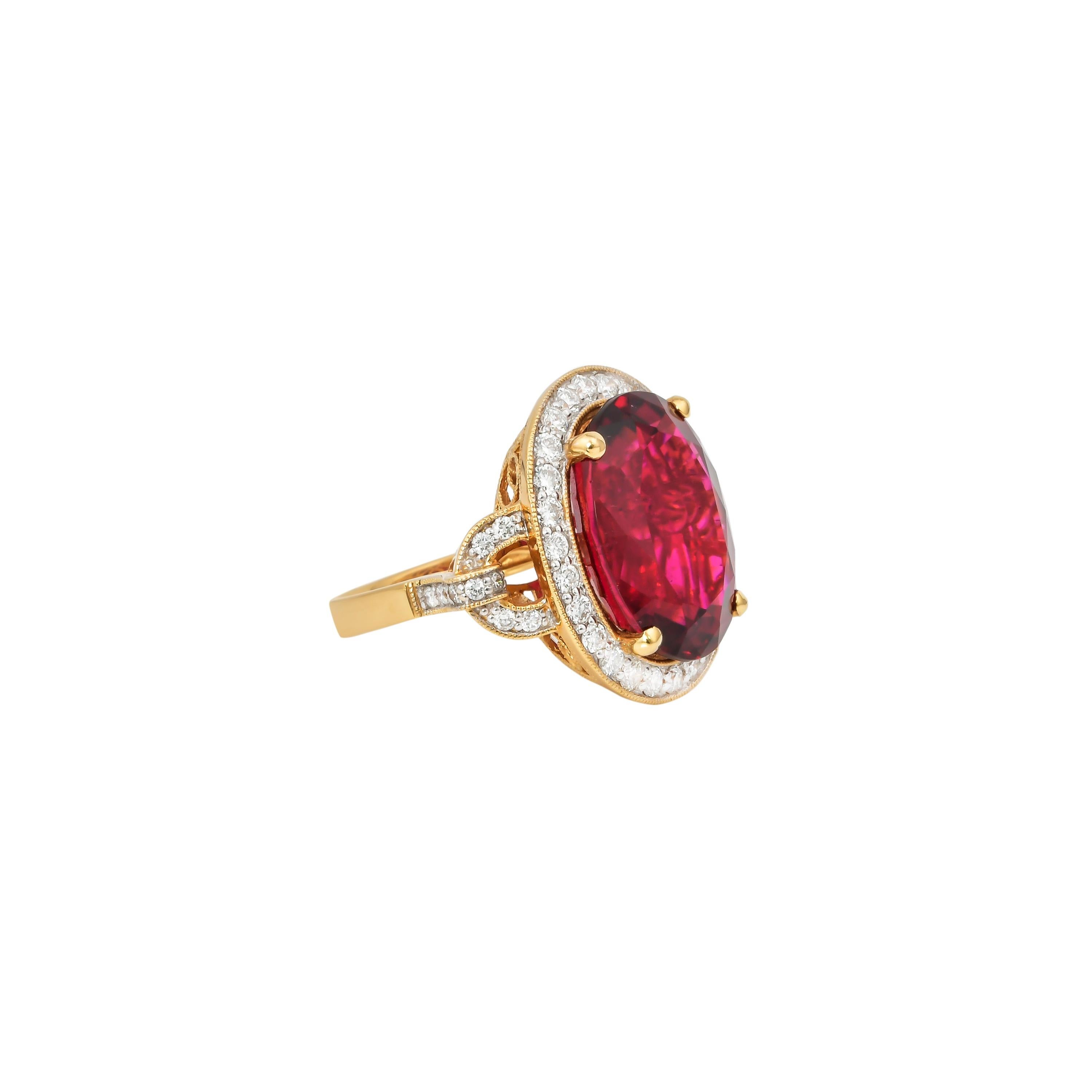 oval shape stone ring design