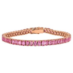 Armband mit 14,99 Karat rosa Saphiren