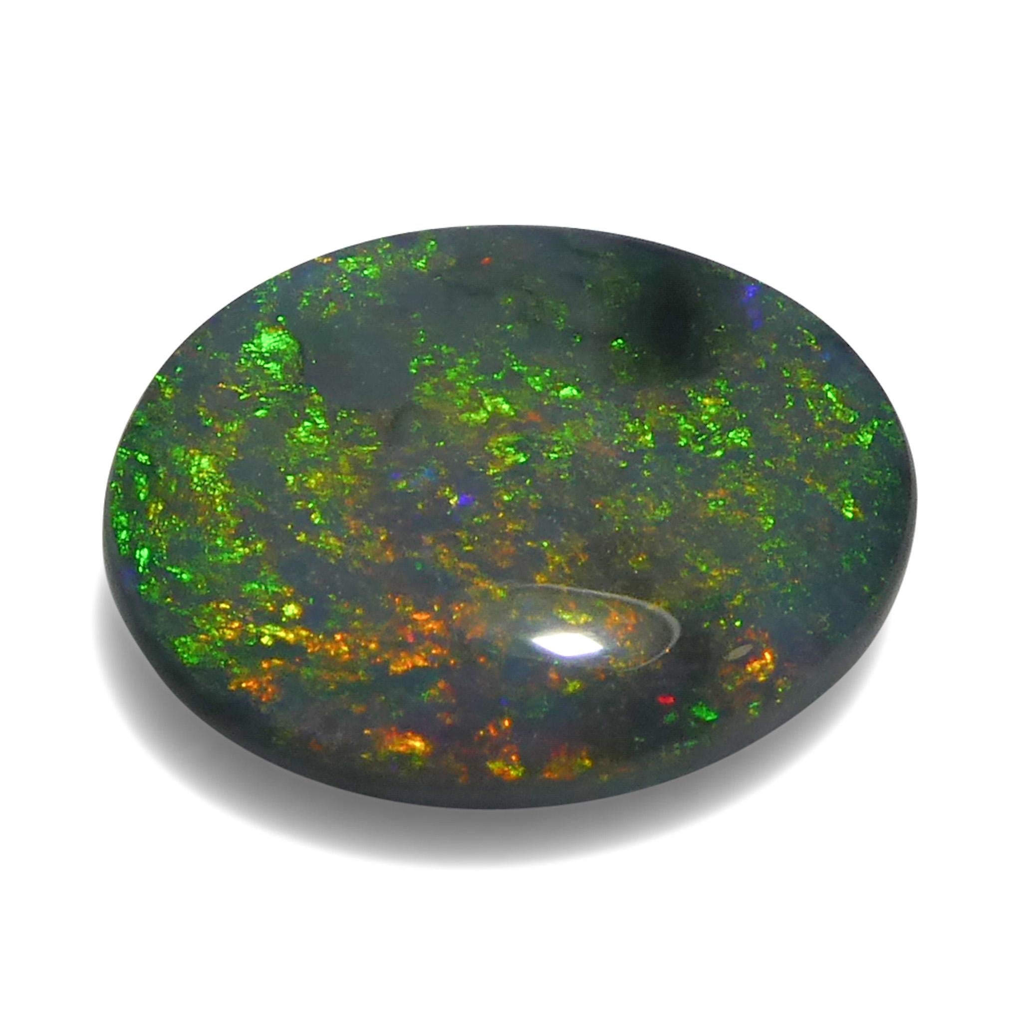 1.49 Karat ovaler grauer Opal im Cabochon-Schliff aus Australien im Zustand „Neu“ im Angebot in Toronto, Ontario