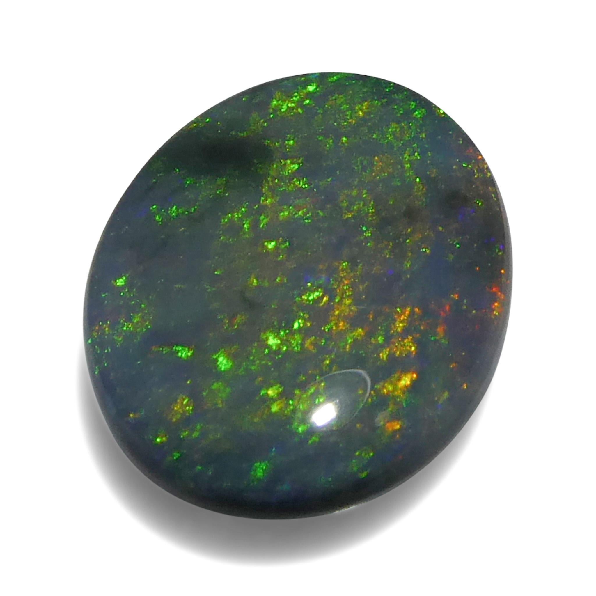 1.49 Karat ovaler grauer Opal im Cabochon-Schliff aus Australien im Angebot 1