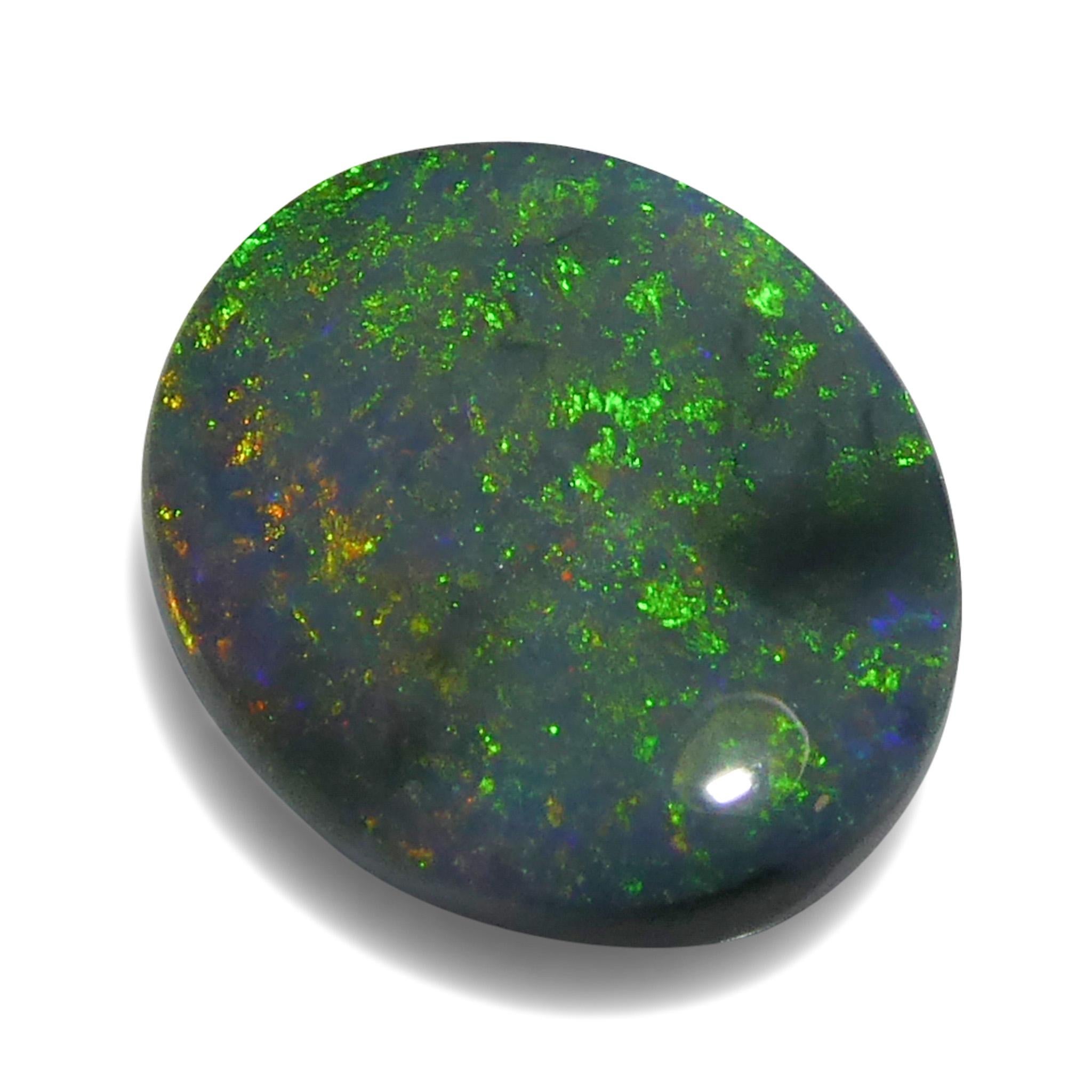 1.49 Karat ovaler grauer Opal im Cabochon-Schliff aus Australien im Angebot 2