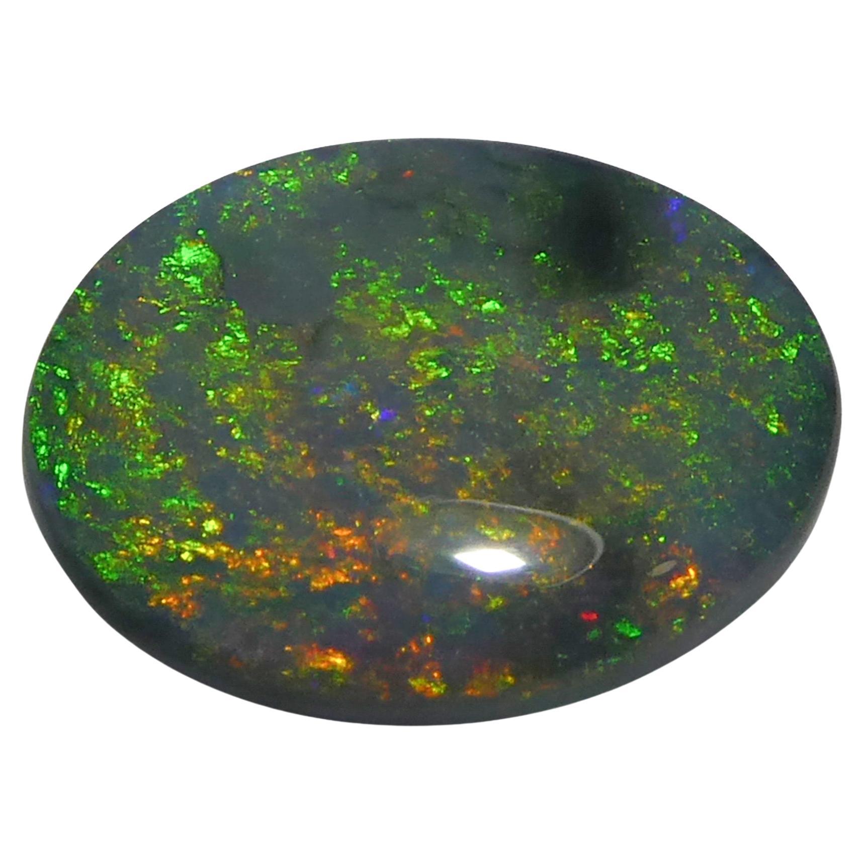 1.49 Karat ovaler grauer Opal im Cabochon-Schliff aus Australien im Angebot