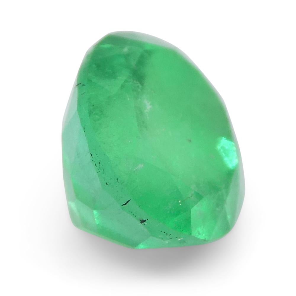 1.49ct Oval Green Emerald from Colombia For Sale 2