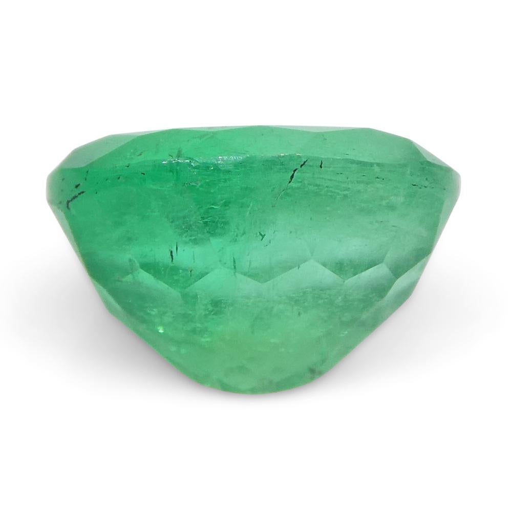 1.49ct Oval Green Emerald from Colombia For Sale 3