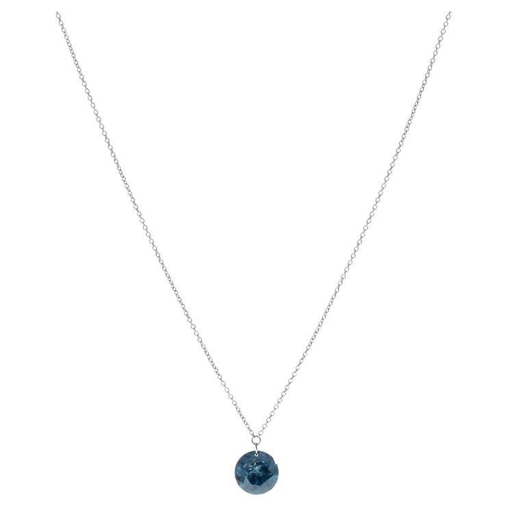 Blue Diamond Chain Necklaces