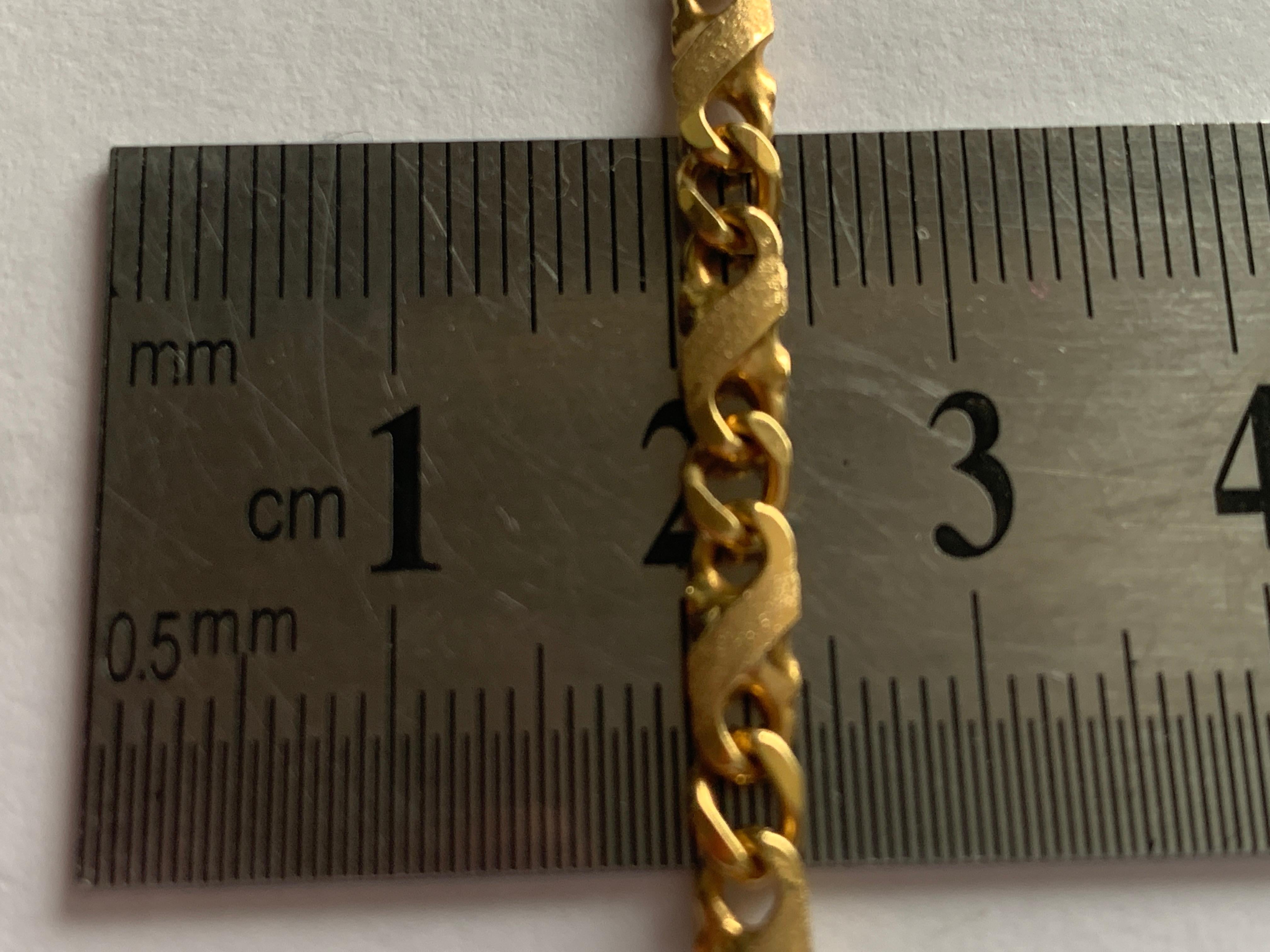 Women's or Men's 14ct 585 Gold Bracelet For Sale