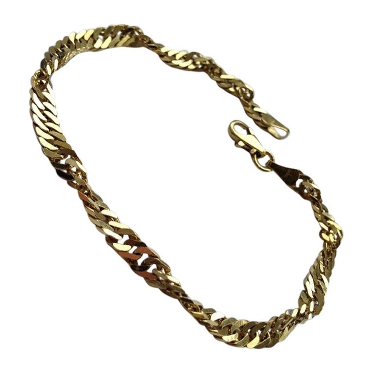 14ct 585 Gold Bracelet For Sale at 1stDibs
