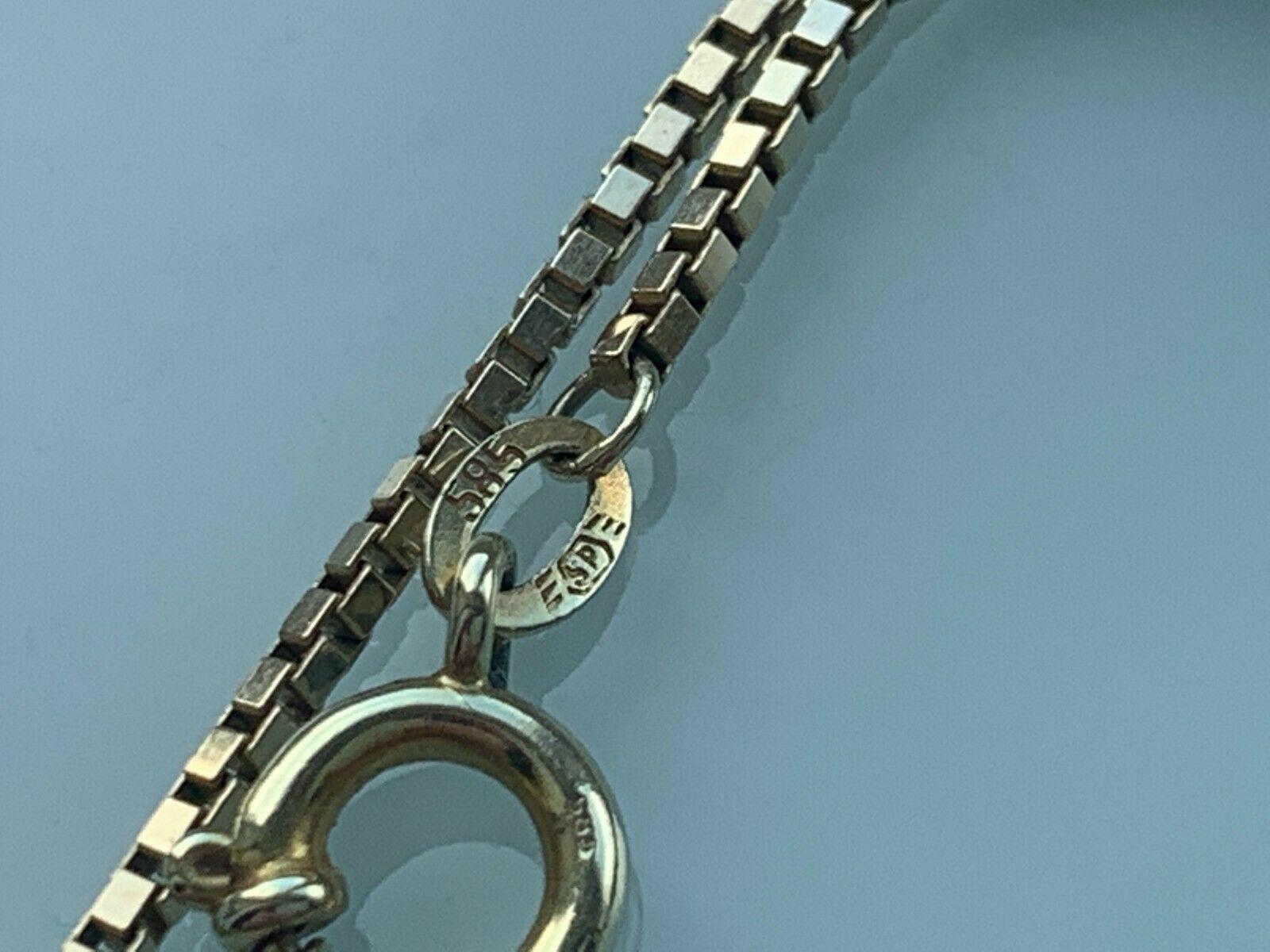 14ct 585 Gold frühe Vintage-Kette im Zustand „Gut“ in London, GB