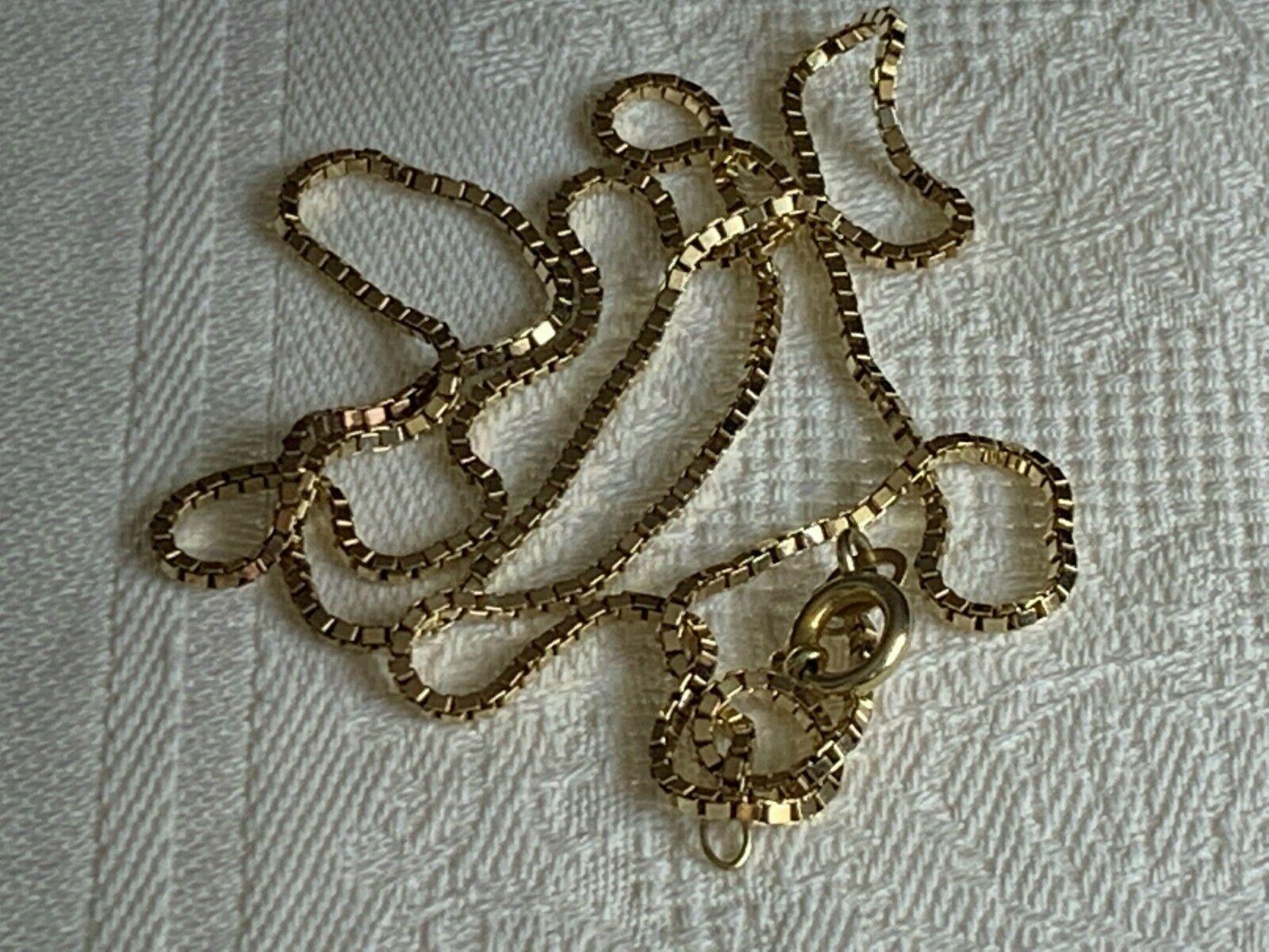 14ct 585 Gold frühe Vintage-Kette 2