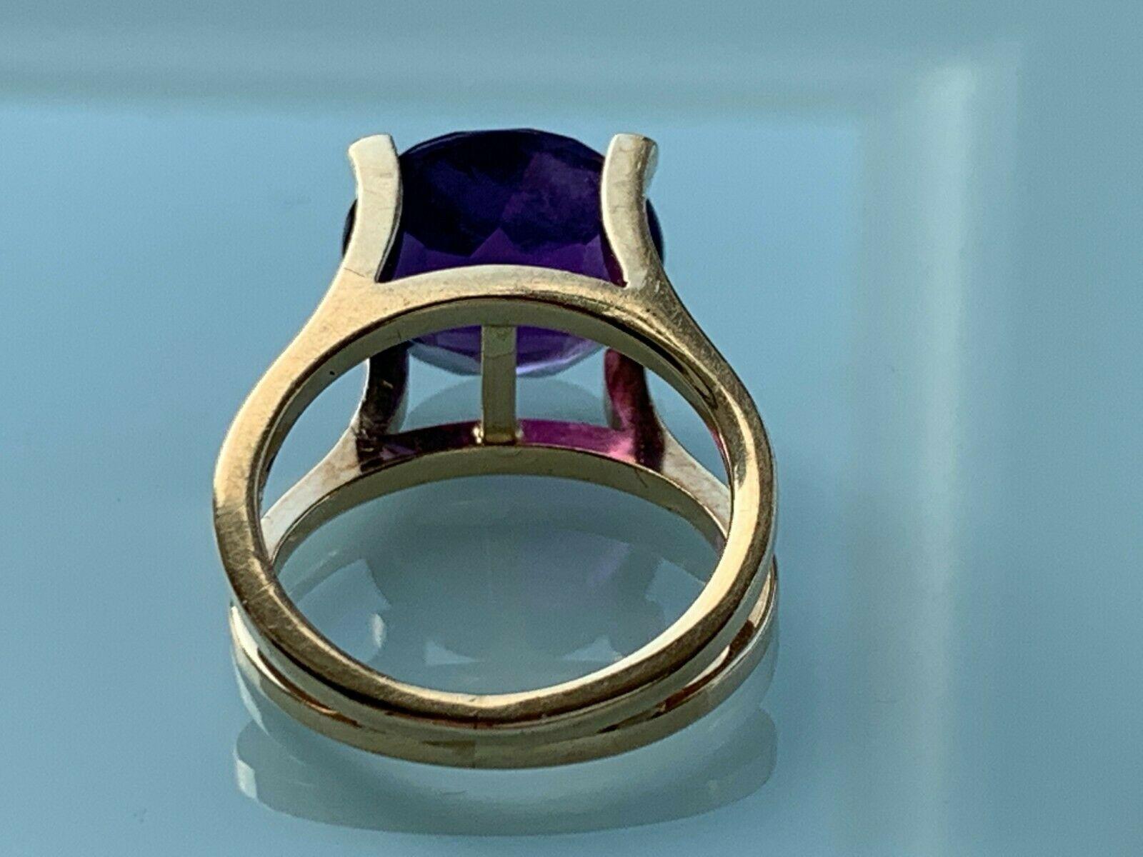 Modernist 14ct 585 Gold Scandinavian Statement Ring For Sale