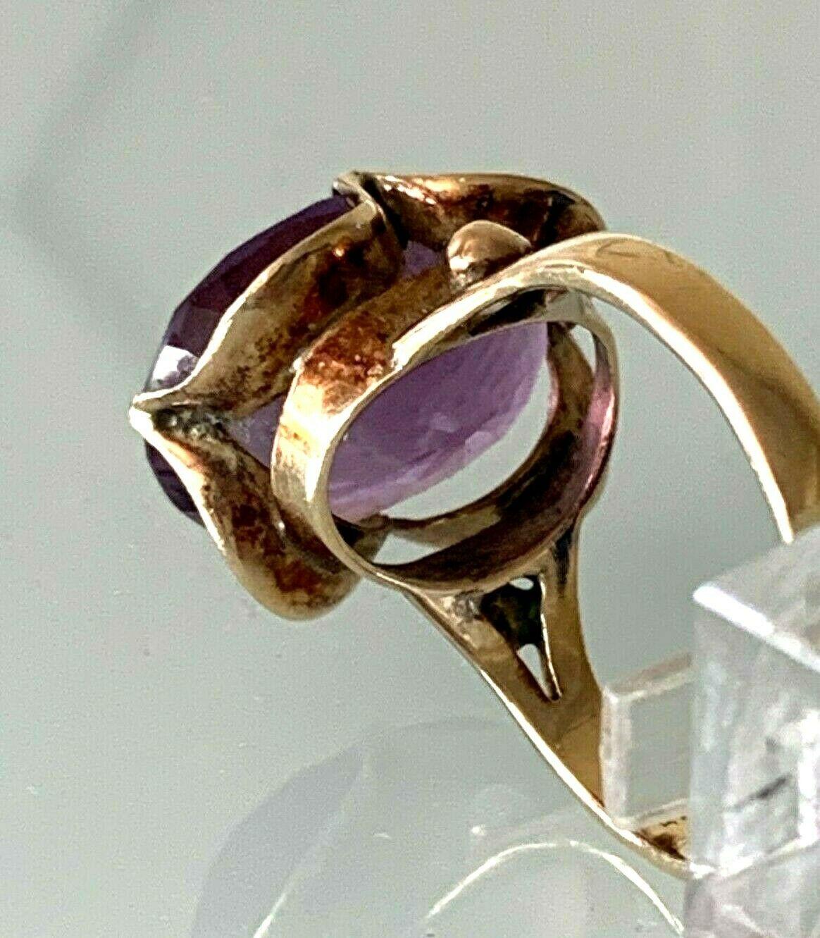 Women's or Men's 14ct 585 Gold Statement Cocktail Ring