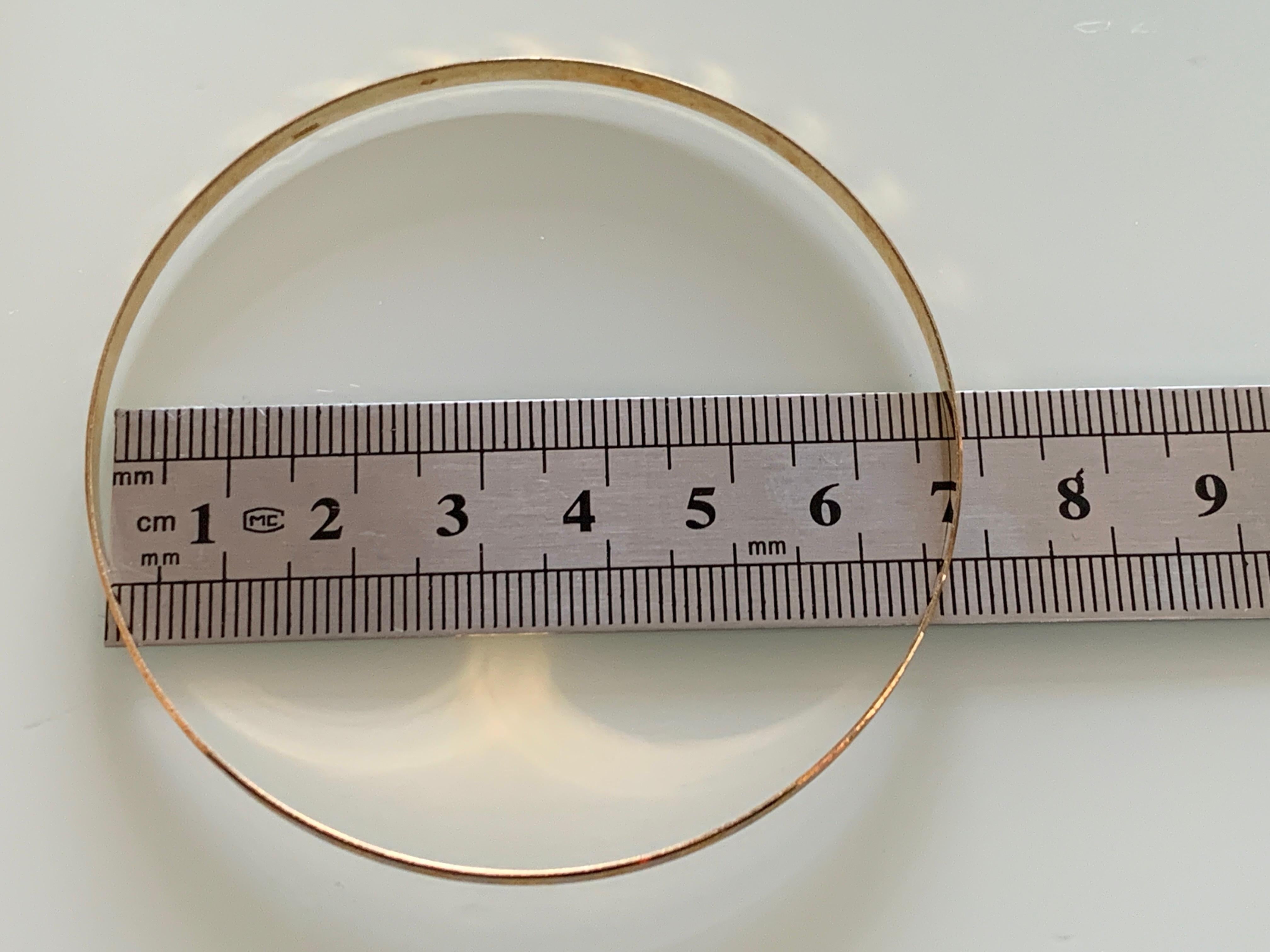 Bangle vintage in oro 14ct 585 in vendita 6