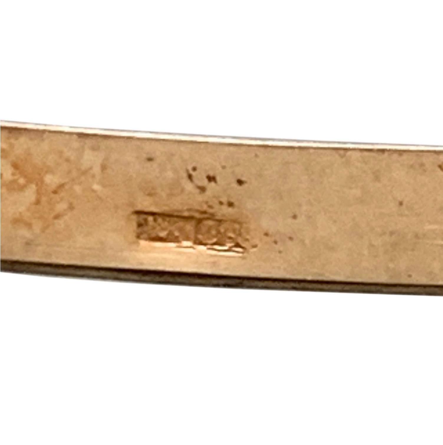 Bangle vintage in oro 14ct 585 in vendita 1