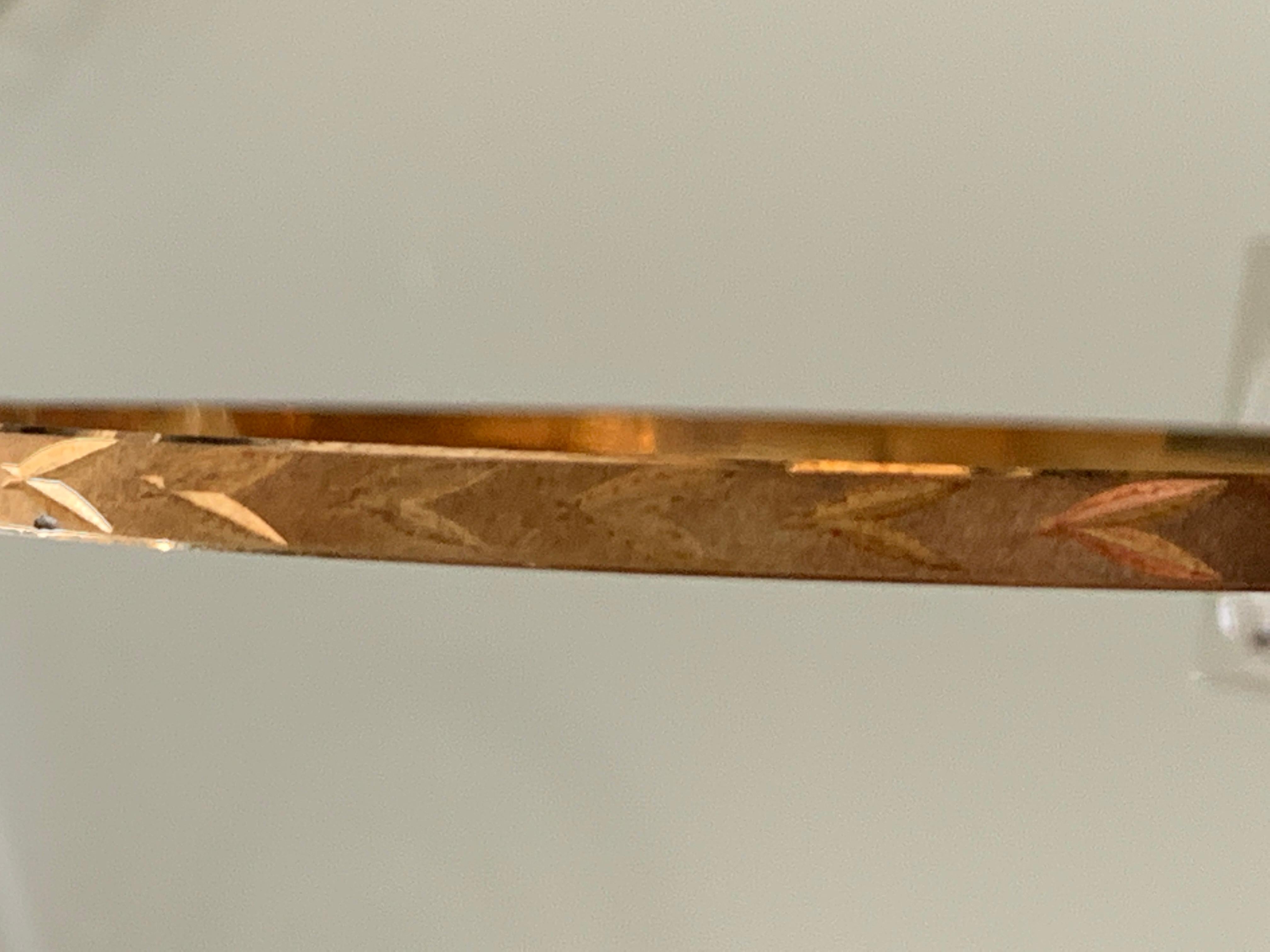 Bangle vintage in oro 14ct 585 in vendita 2