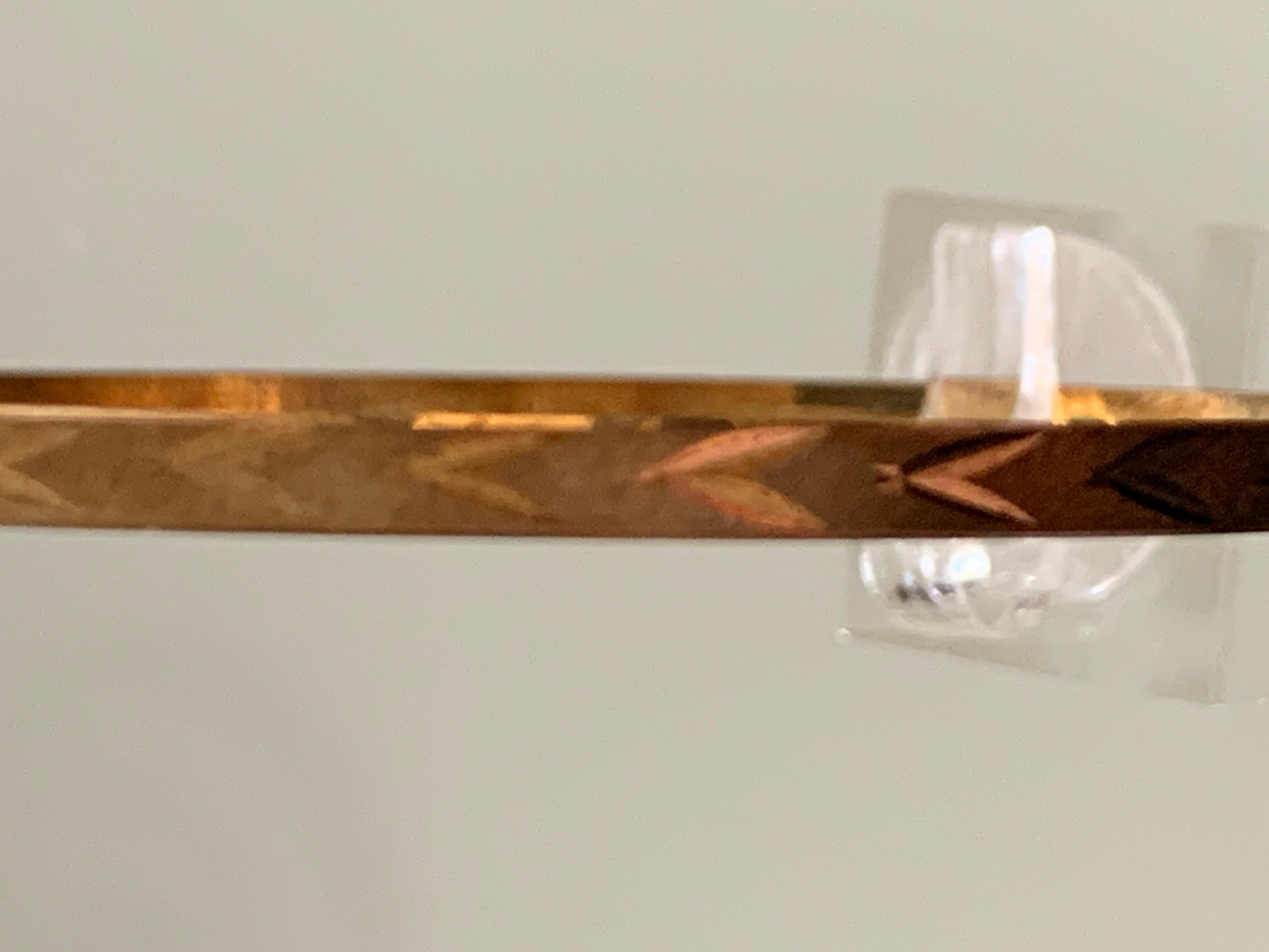 Bangle vintage in oro 14ct 585 in vendita 3