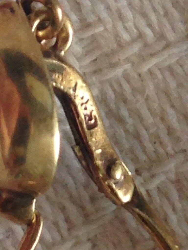 14ct 585 Gold Vintage European Earrings 1