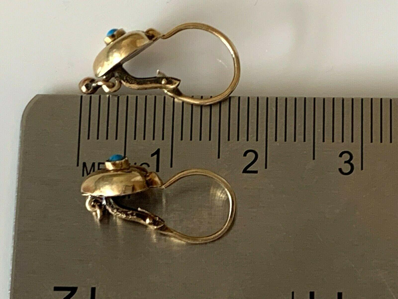 14ct 585 Gold Vintage European Earrings 2