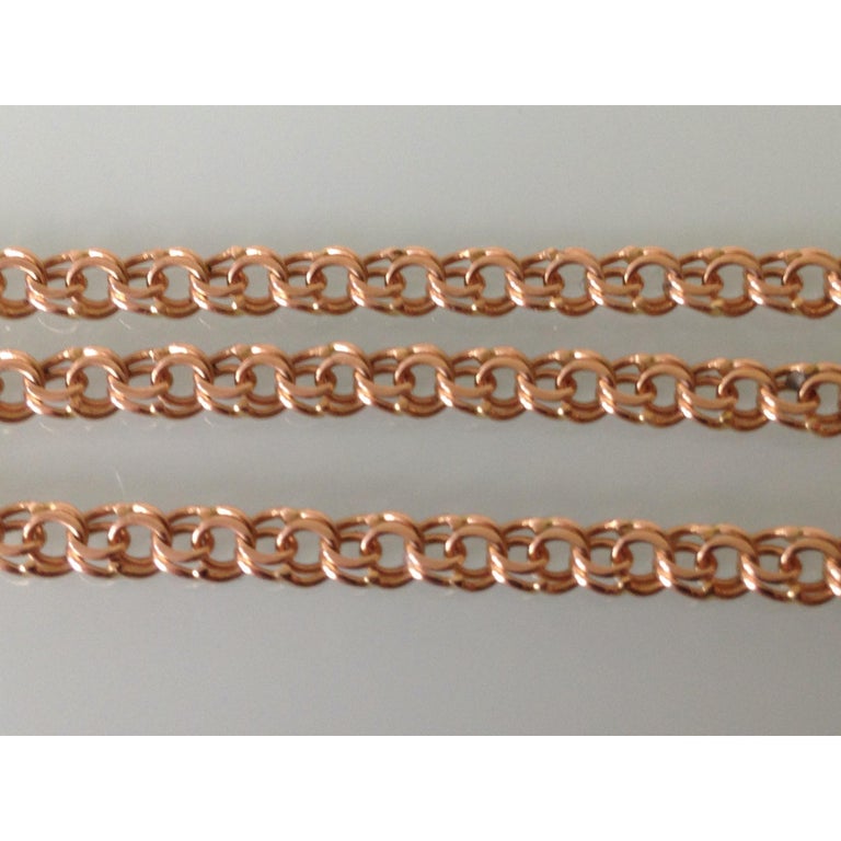 14ct 585 Vintage Russian Rose Gold Chain at 1stDibs russian gold chain 585 russian gold color russian gold 585 price