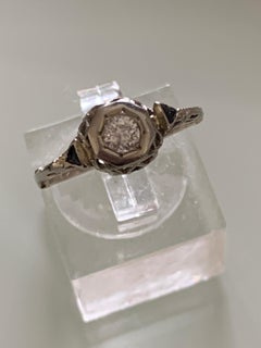 14ct 585 White Gold 0.25 Carat Diamond Ring