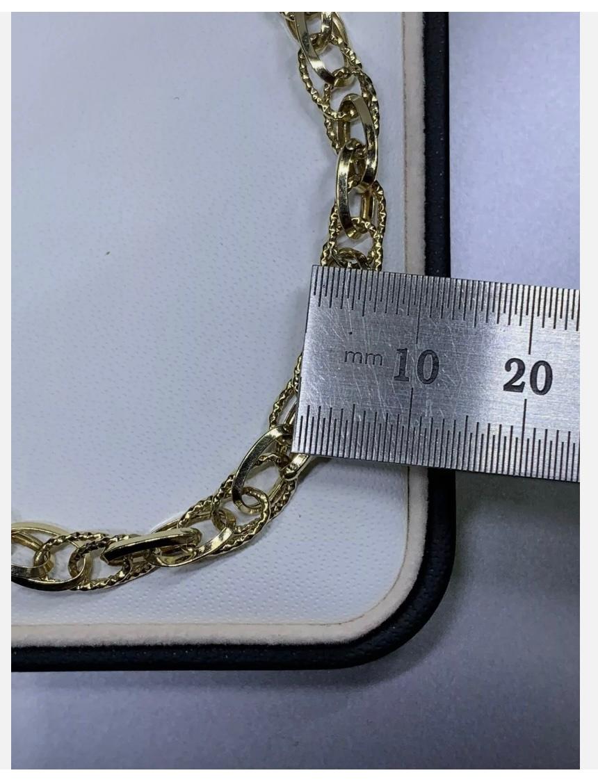 14ct Yellow Gold Curb Cuban Bracelet Solid Italy 4.0g 8 Inches en vente 1