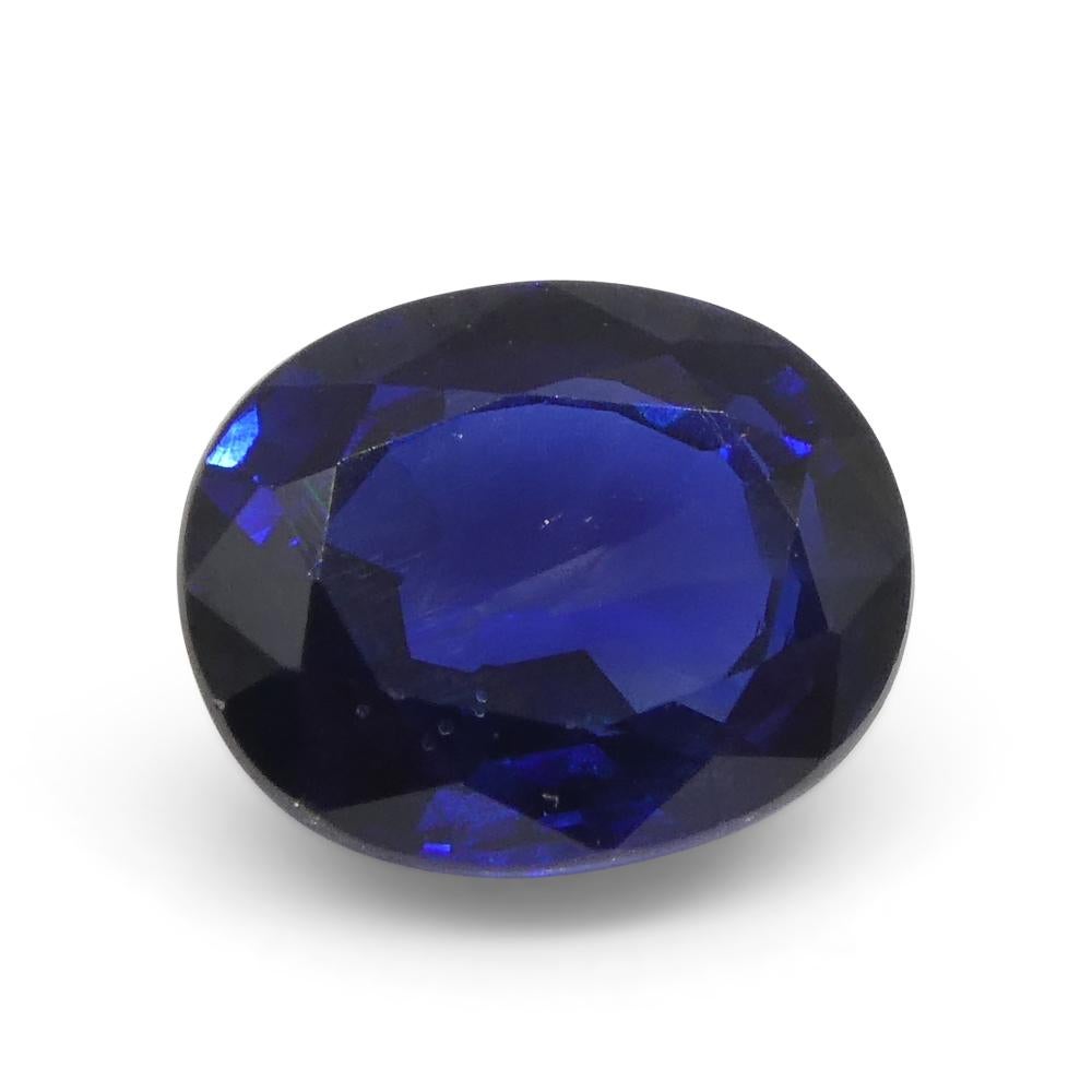 1.4ct Cushion Blue Sapphire from Nigeria For Sale 7