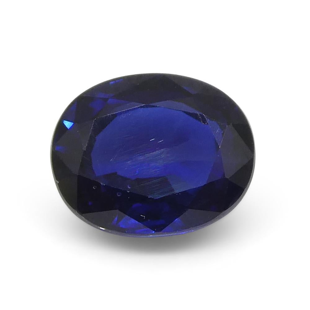 1.4ct Cushion Blue Sapphire from Nigeria For Sale 8