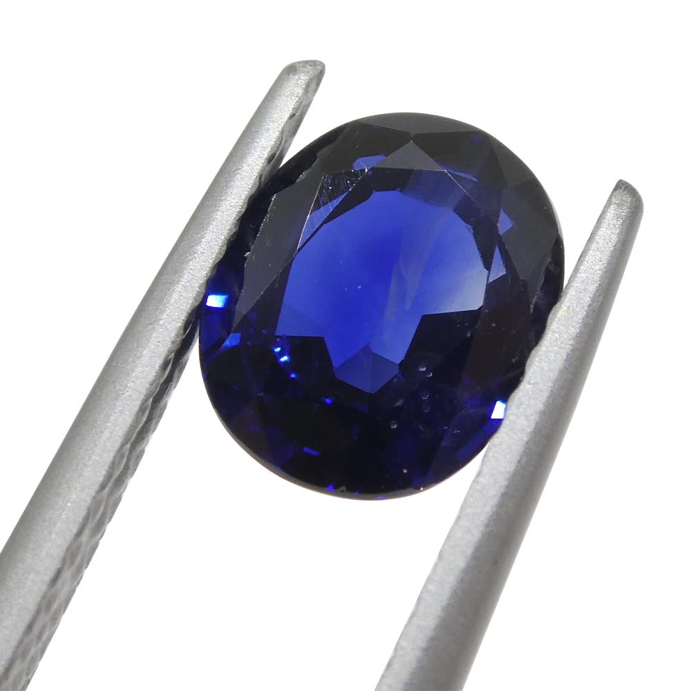 Cushion Cut 1.4ct Cushion Blue Sapphire from Nigeria For Sale