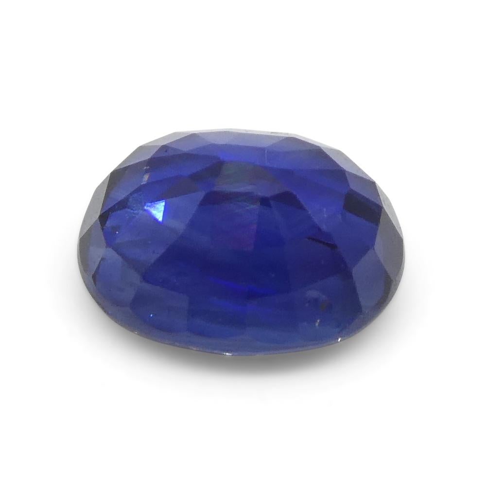 1.4ct Cushion Blue Sapphire from Nigeria In New Condition For Sale In Toronto, Ontario