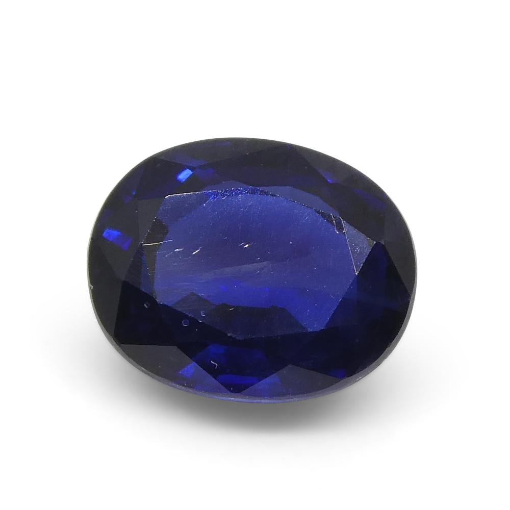 1.4ct Cushion Blue Sapphire from Nigeria For Sale 2