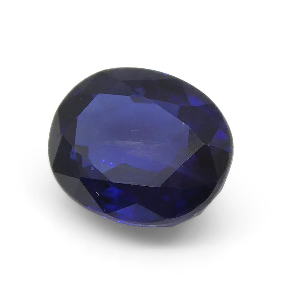 1.4ct Cushion Blue Sapphire from Nigeria For Sale 3