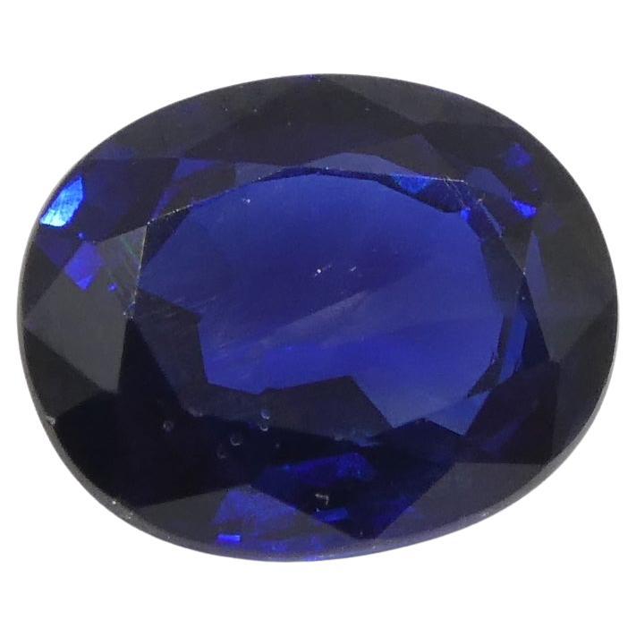 1.4ct Cushion Blue Sapphire from Nigeria For Sale