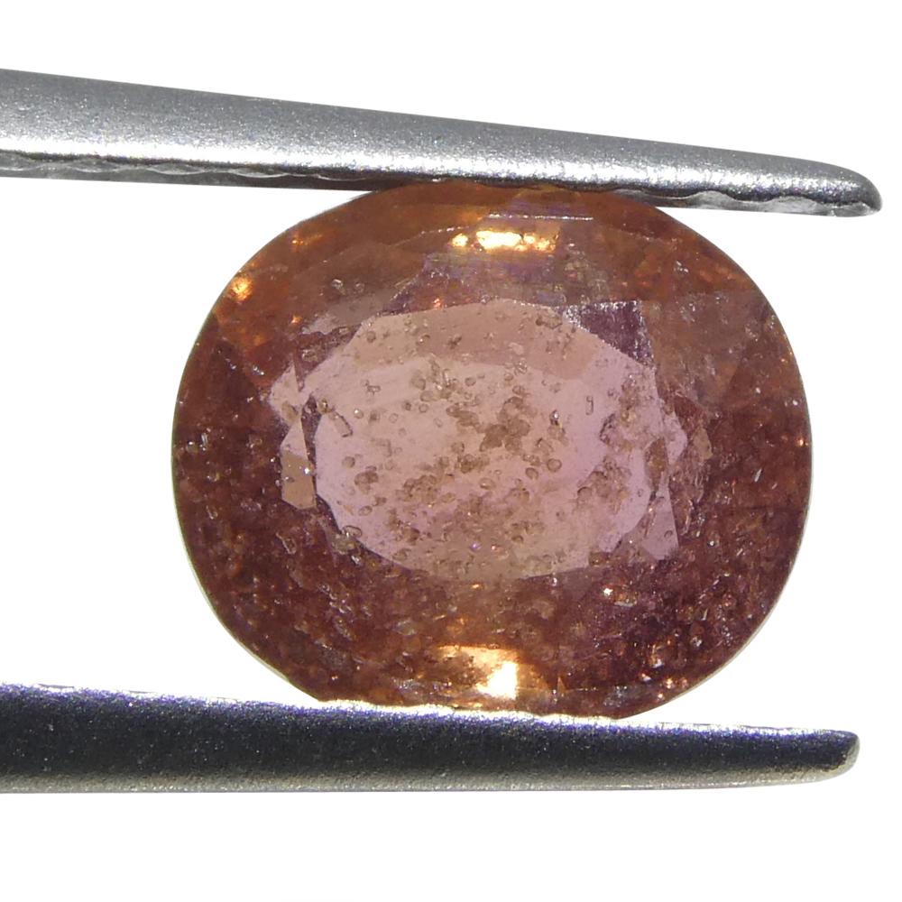 Zaffiro rosa a cuscino da 1.4 carati dalla Tanzania in vendita 5