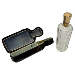 14ct Gold and Glass Scent Bottle, Dutch, Mid-Nineteenth Century