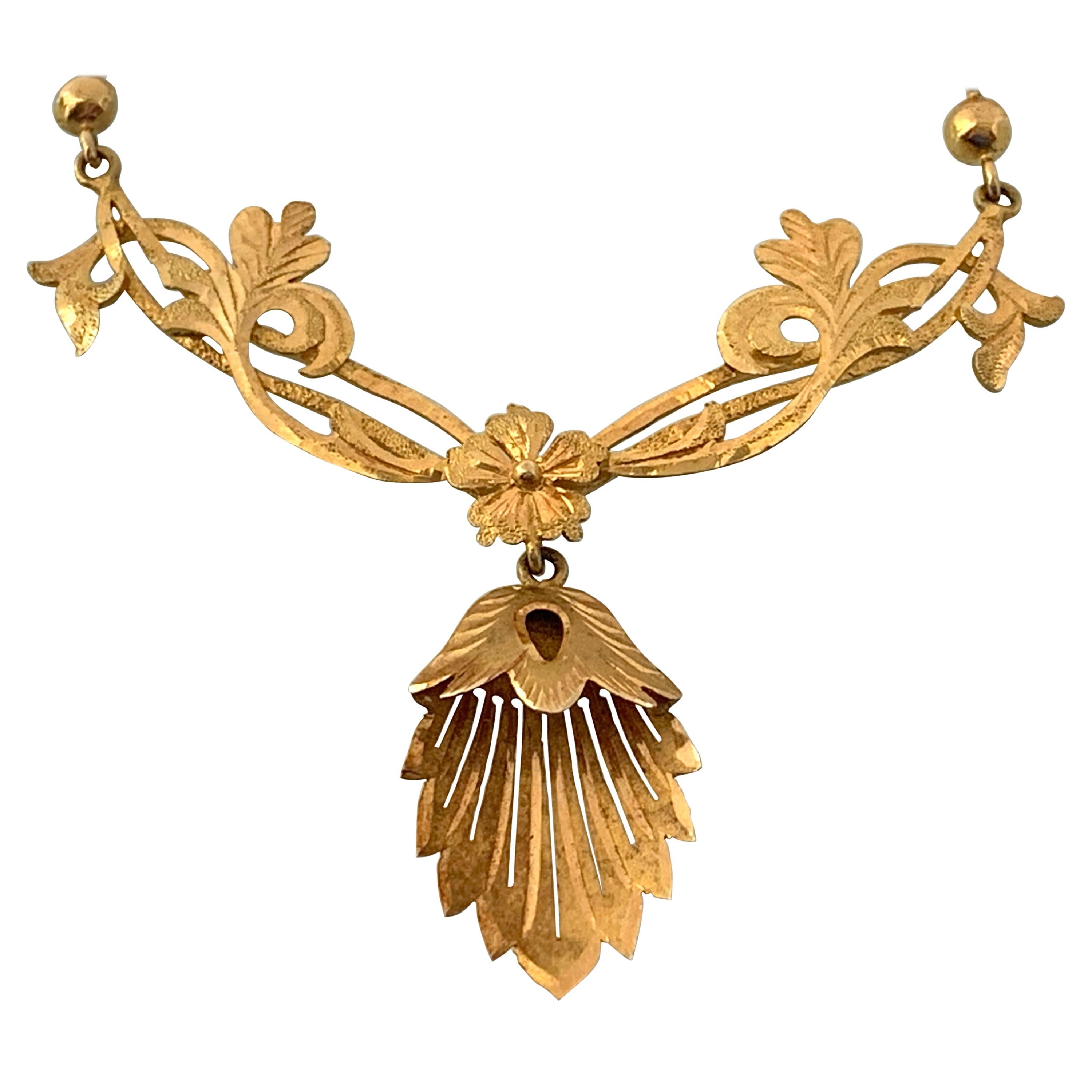 14ct Gold Antique Necklace