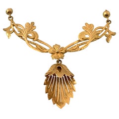 Collier d'antiquités or 14 carats