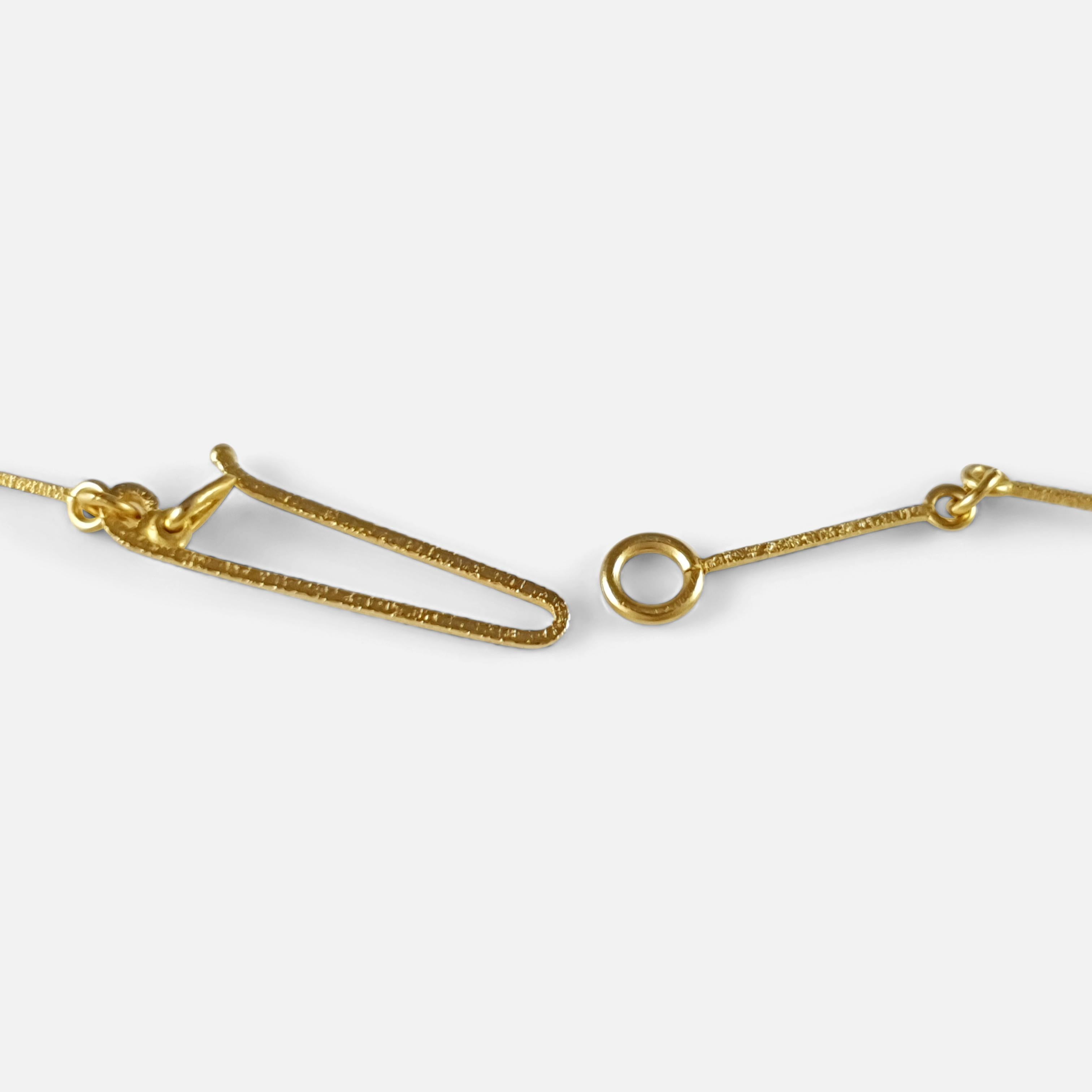14ct Gold Pendant Necklace, Lapponia For Sale 3