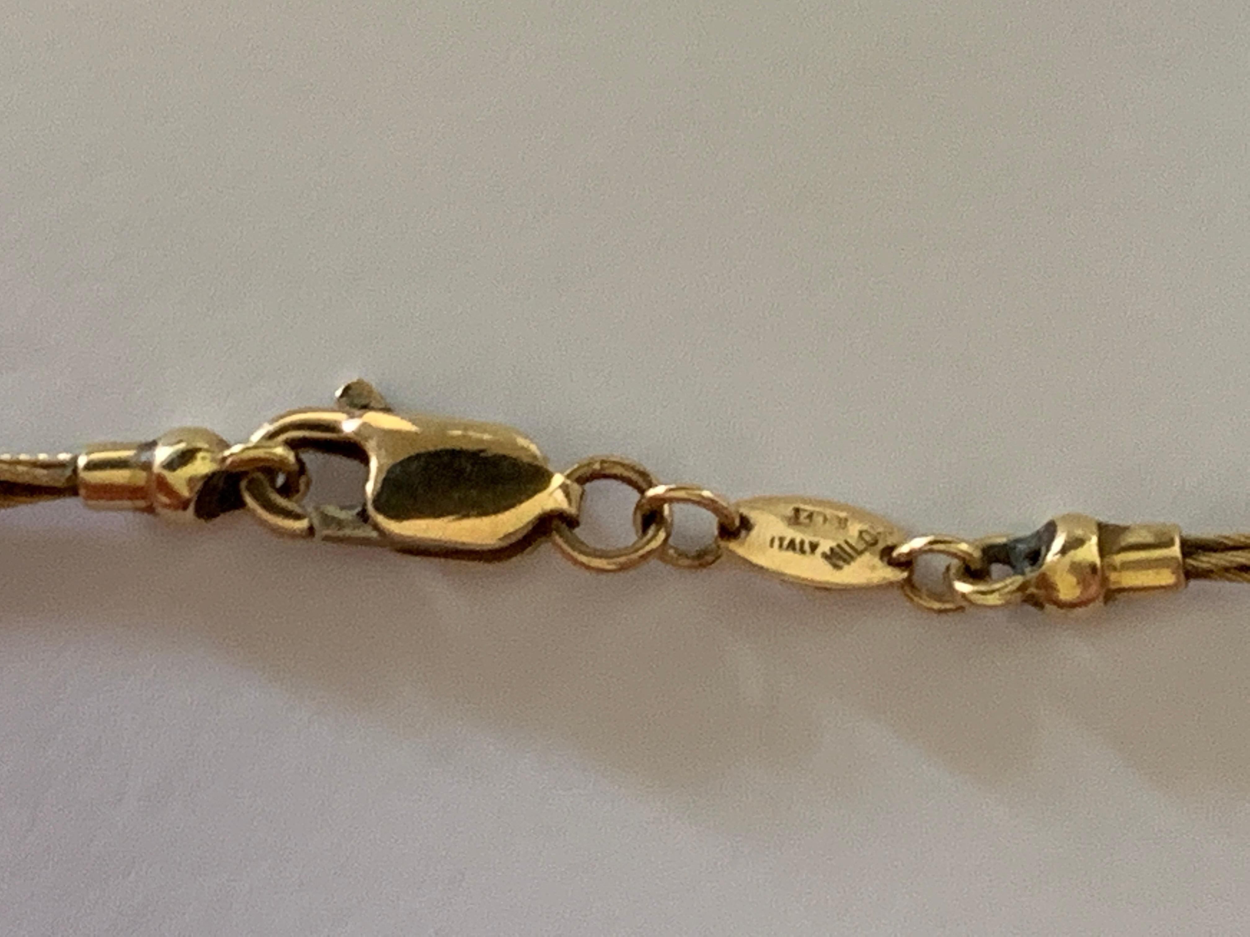 14 Karat Goldstrang-Choker von Goldschmiedeeisen-Mailor im Zustand „Gut“ in London, GB