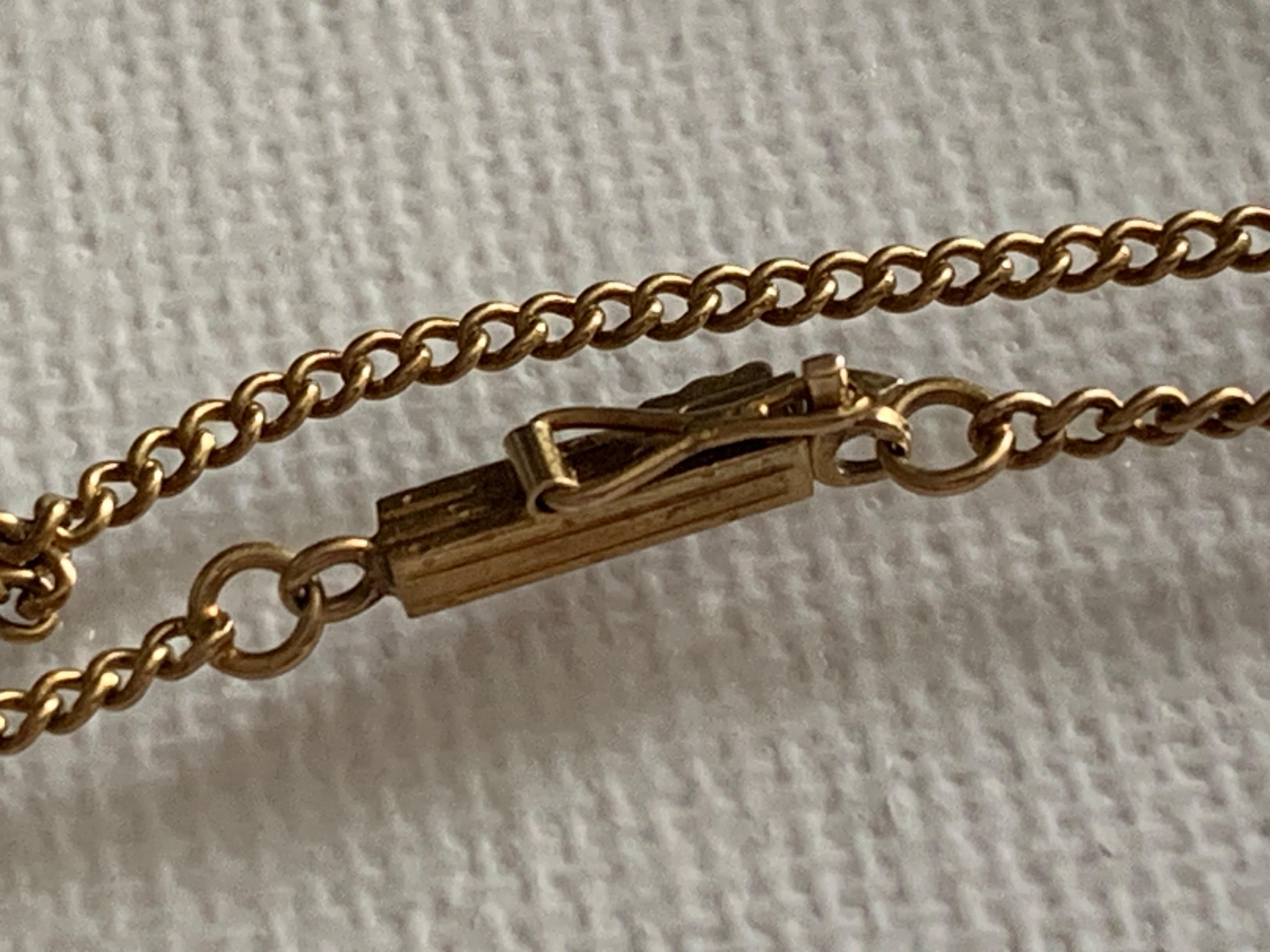 Chaîne Vintage By en or 14ct en vente 6
