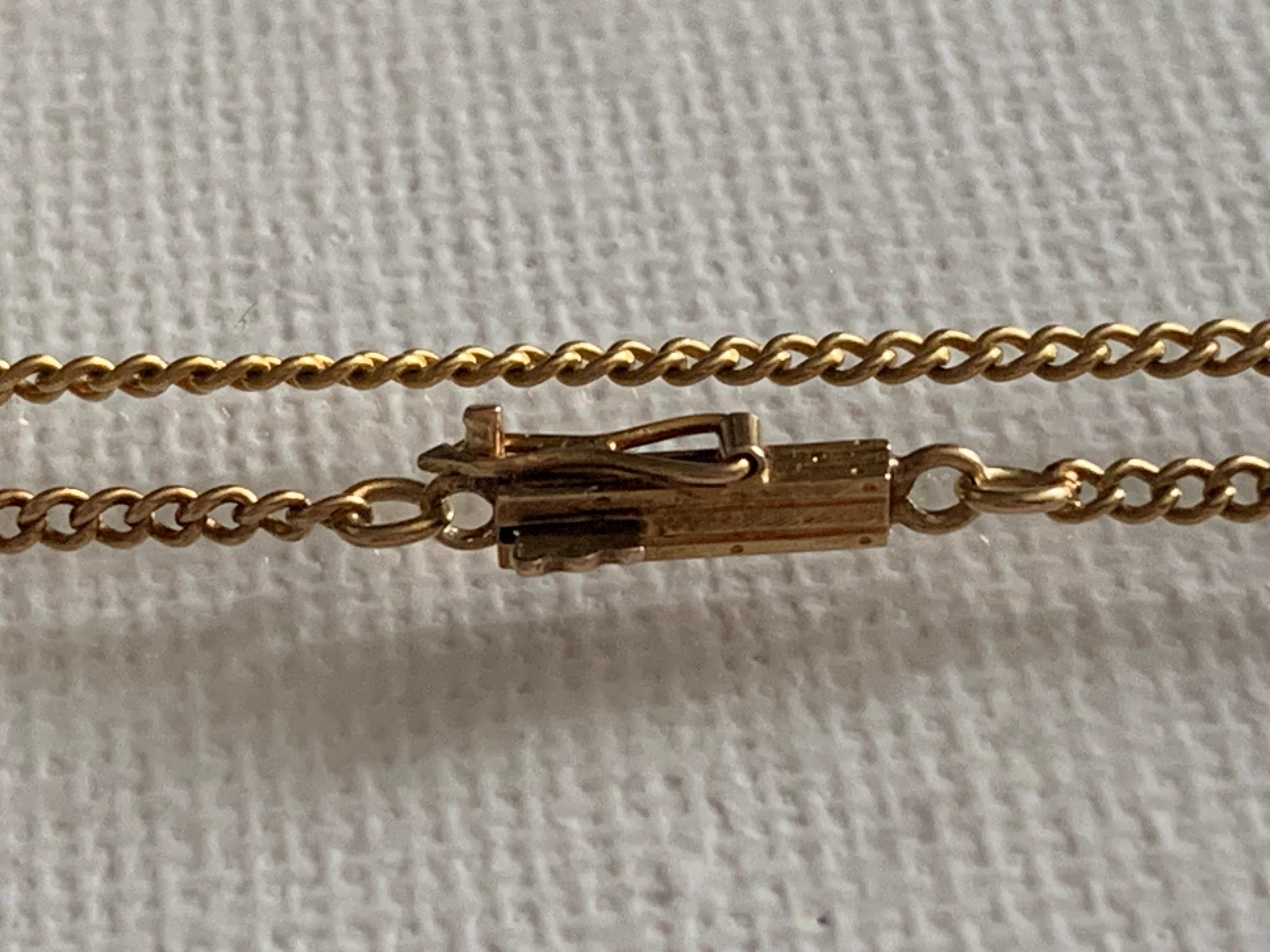 Chaîne Vintage By en or 14ct en vente 1