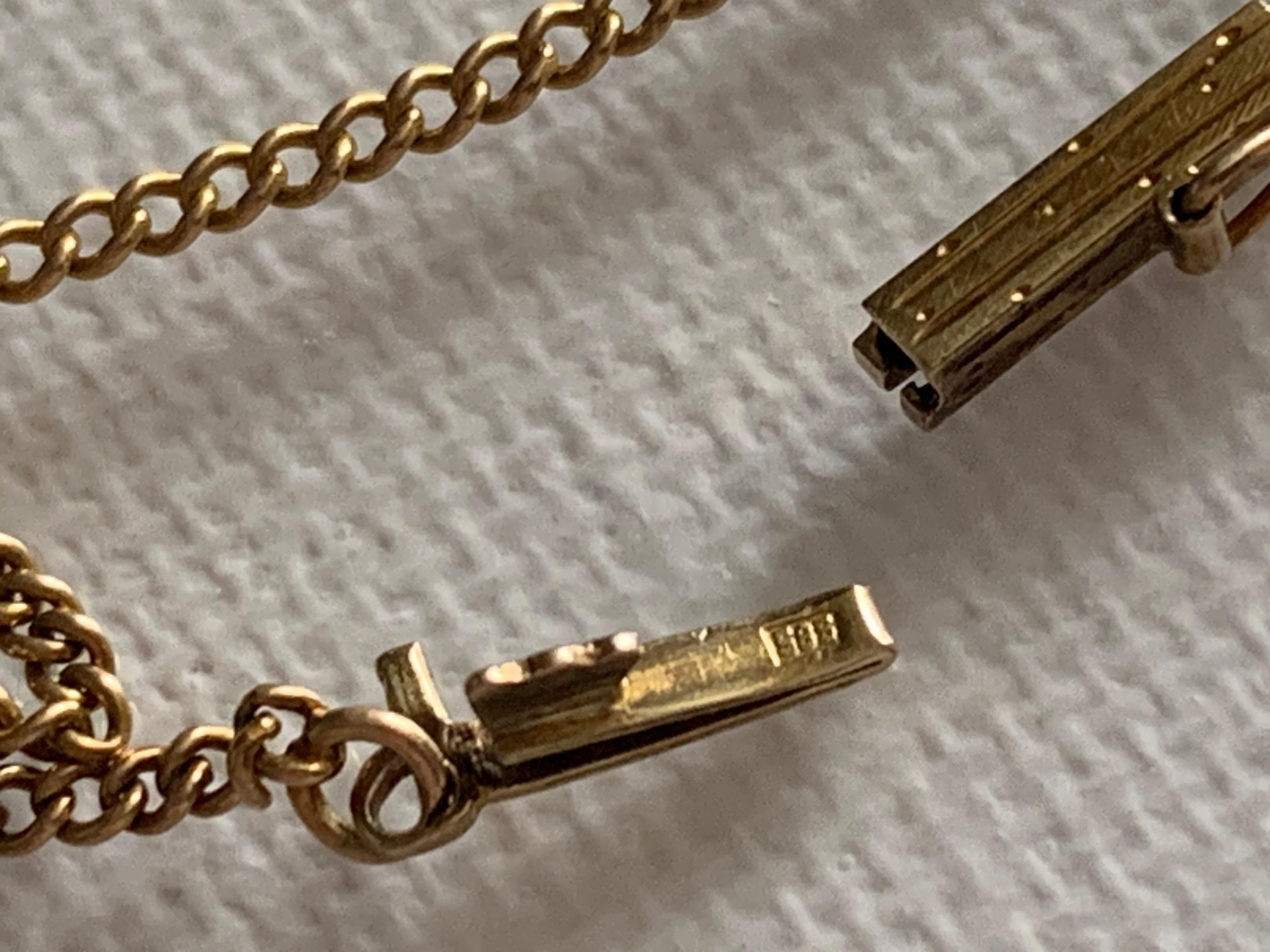 Chaîne Vintage By en or 14ct en vente 3