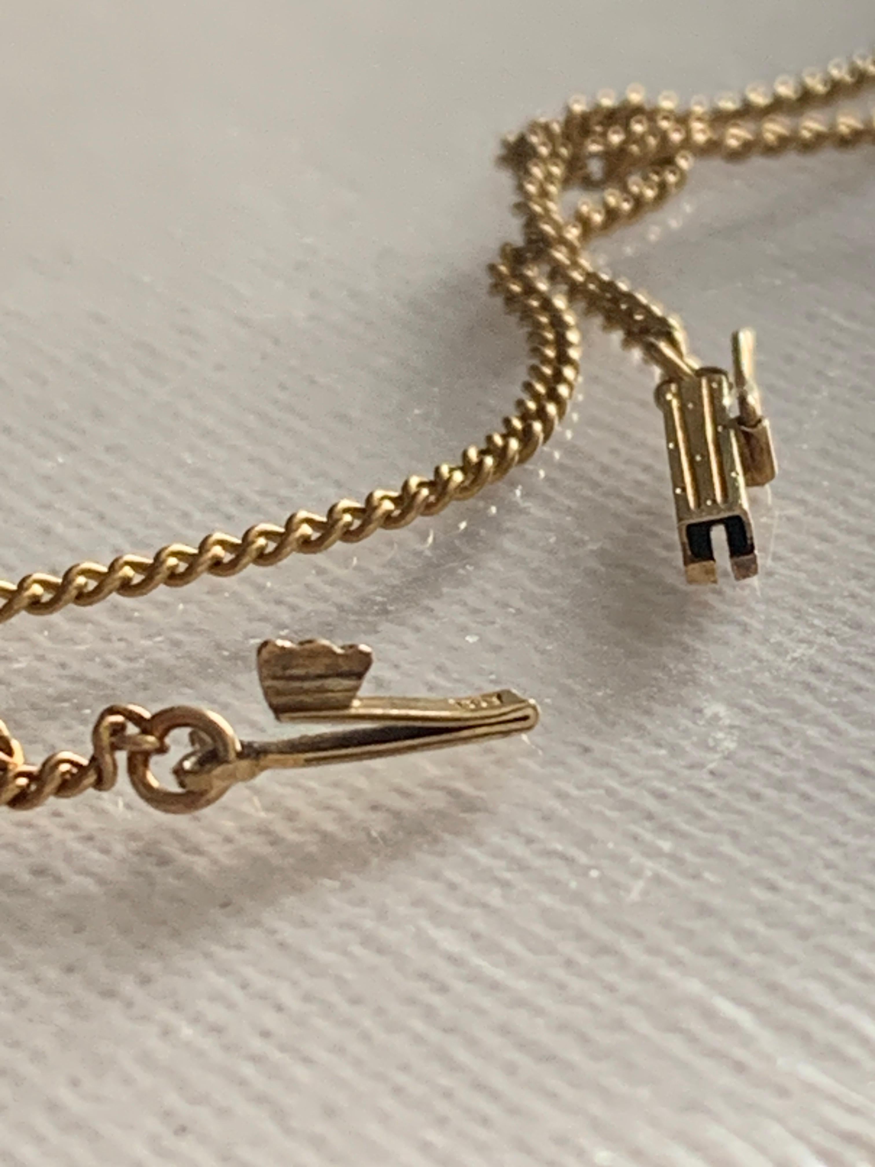 Chaîne Vintage By en or 14ct en vente 4