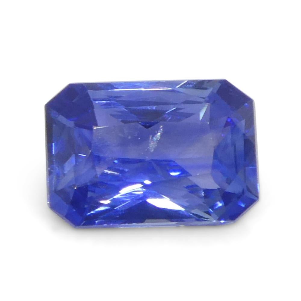 1.4ct Octagonal/Emerald Cut Blue Sapphire from Sri Lanka For Sale 5