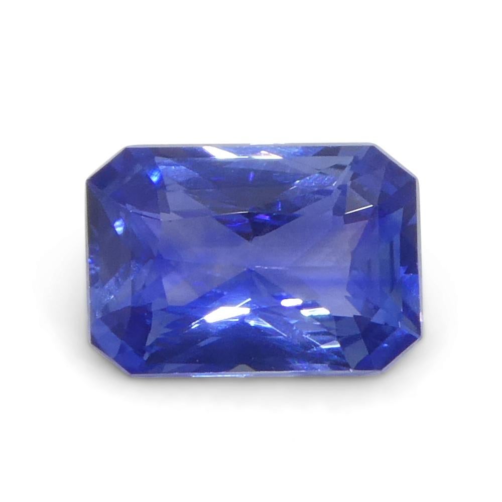 1.4ct Octagonal/Emerald Cut Blue Sapphire from Sri Lanka For Sale 6